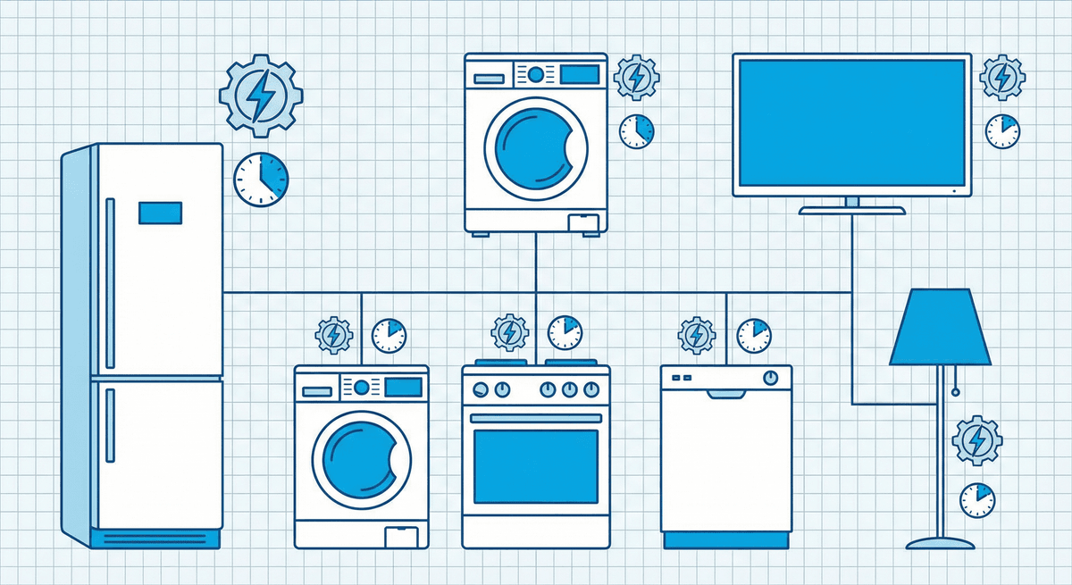 Penggunaan energi harian: daftar peralatan dengan watt dan jam