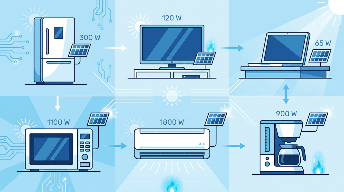 Combien de panneaux solaires pour alimenter vos appareils
