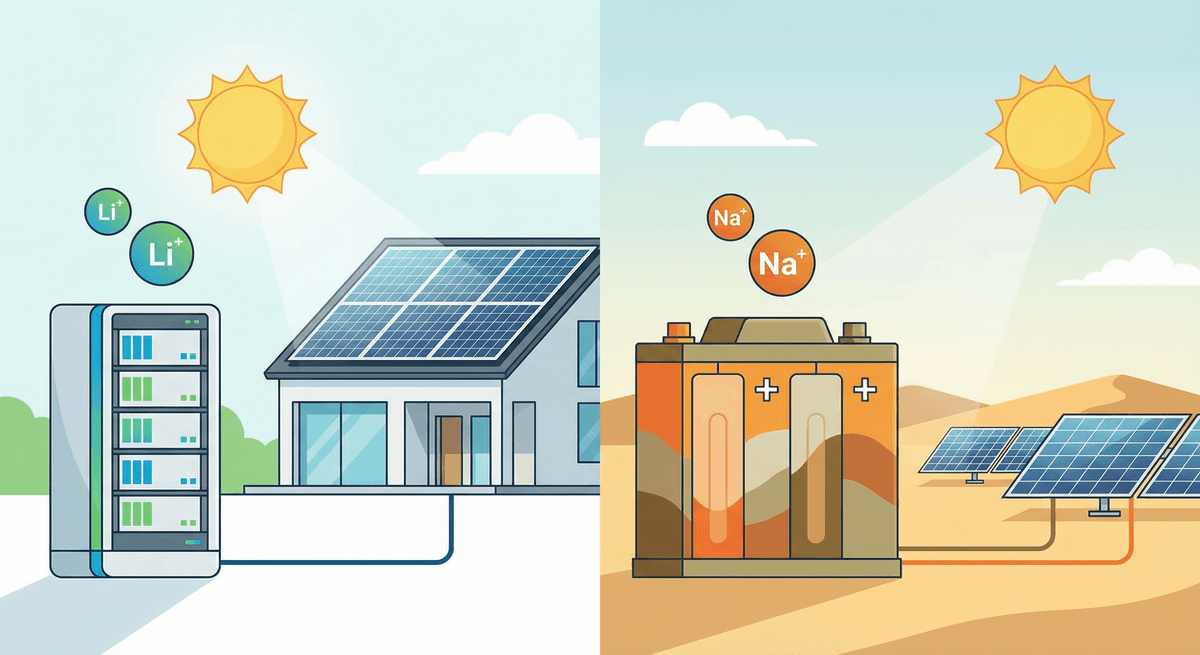 LiFePO4 vs. Natrium-Ionen: zwei Batterietypen im Solar-Vergleich