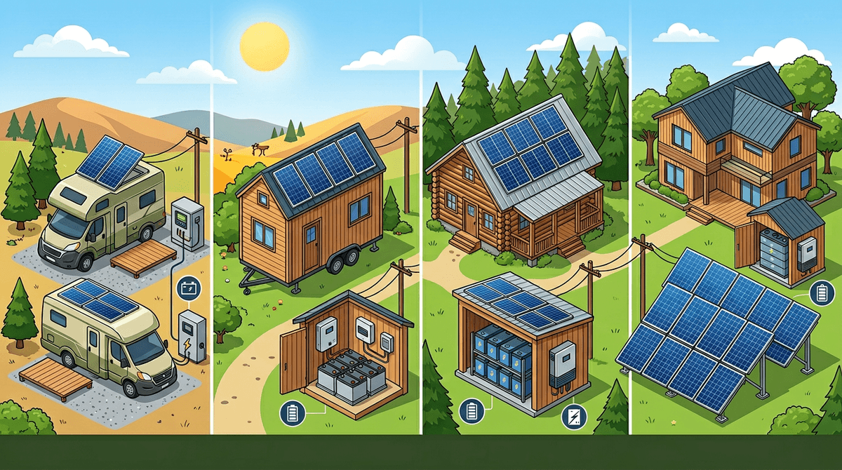 सिस्टम साइज़ के हिसाब से ऑफ-ग्रिड सोलर लागत 2026