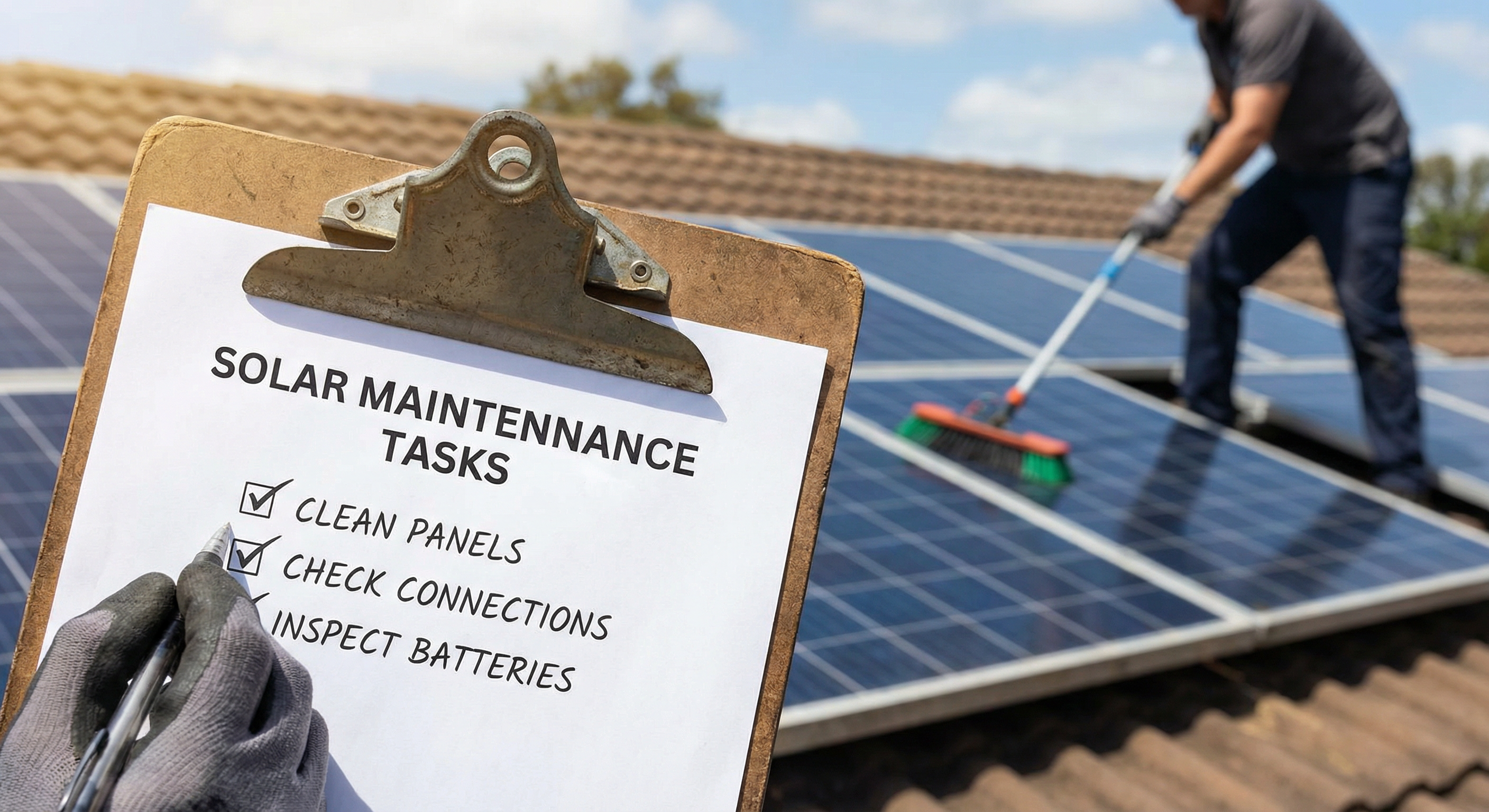 Чек-лист обслуживания автономной солнечной системы