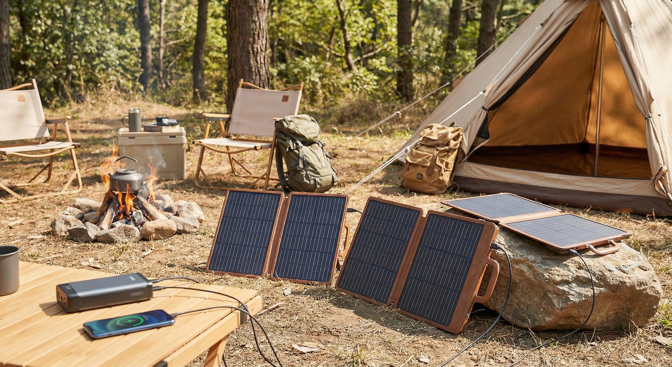 Recension av bärbara solpaneler för camping