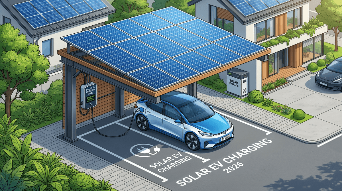 EV 충전용 태양광: 카포트와 지상 설치