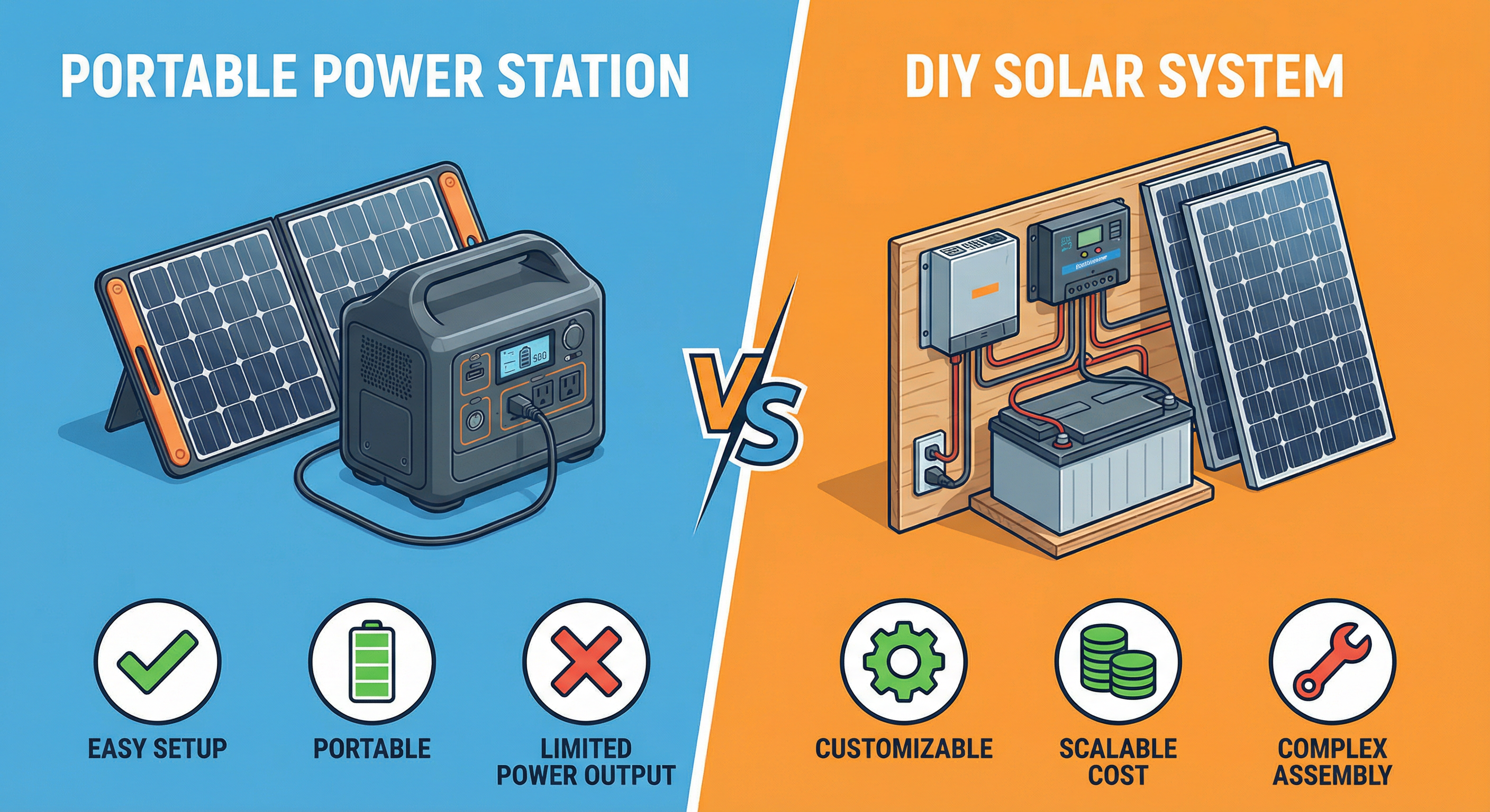 Solargenerator vs. DIY-Solaranlage